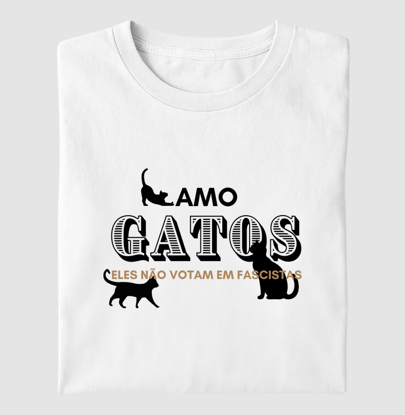 Camiseta Amo Gatos