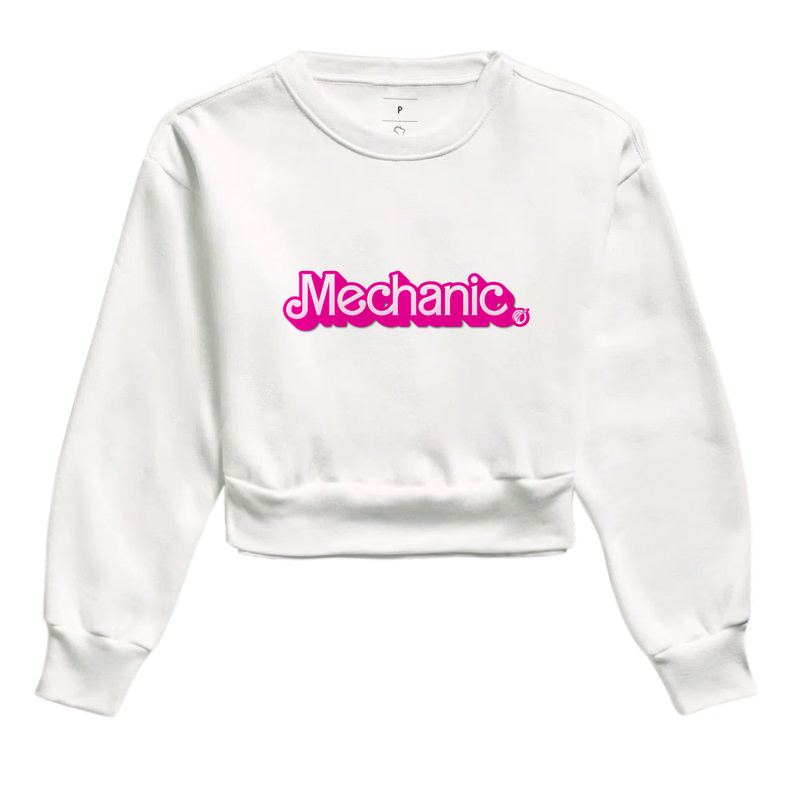 Moletom Cropped Mechanic Barbie