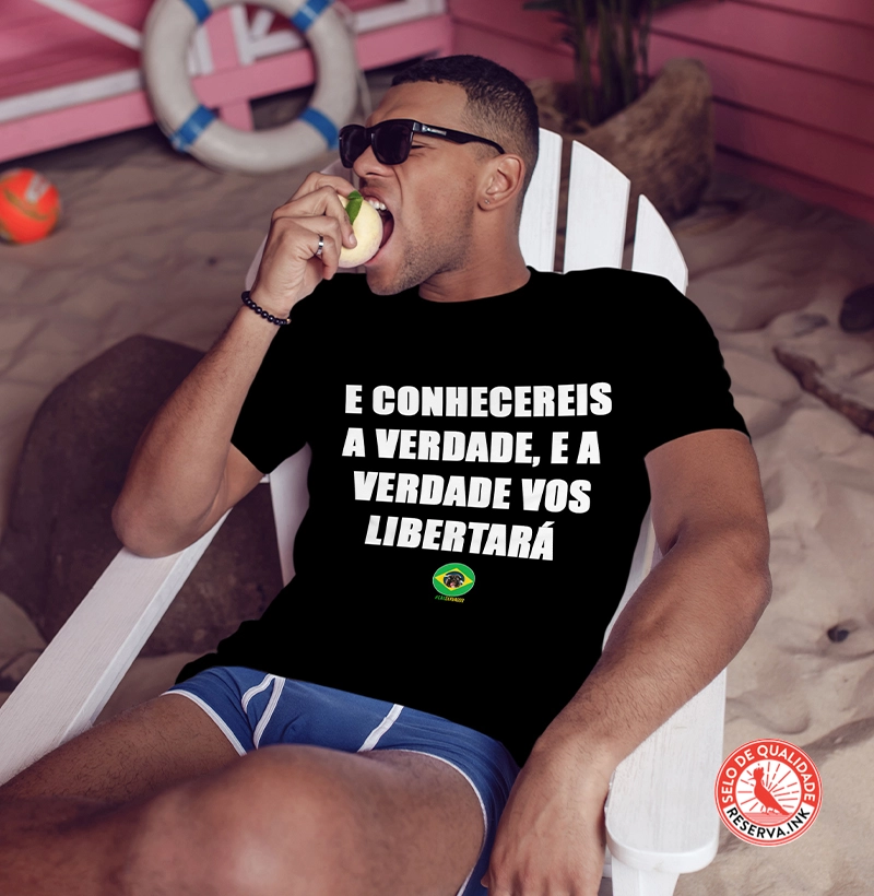 Camiseta Conhecereis a Verdade #caoservador