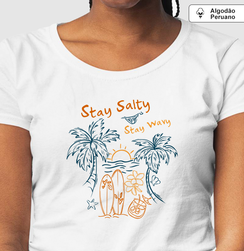 Camiseta Algodão Peruano Stay Wavy