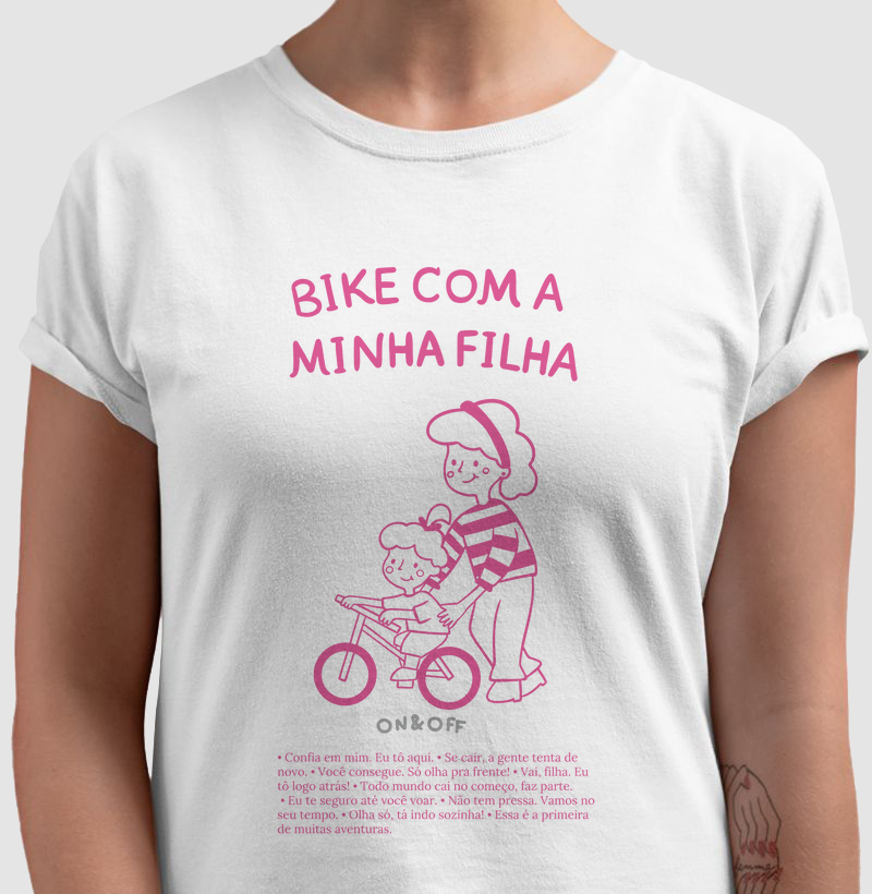 Bike com a minha filha - Mamães