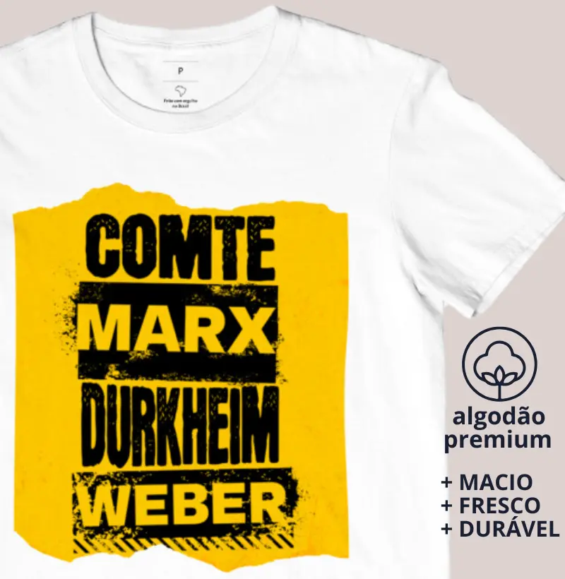 Camiseta Pensadores Sociologia