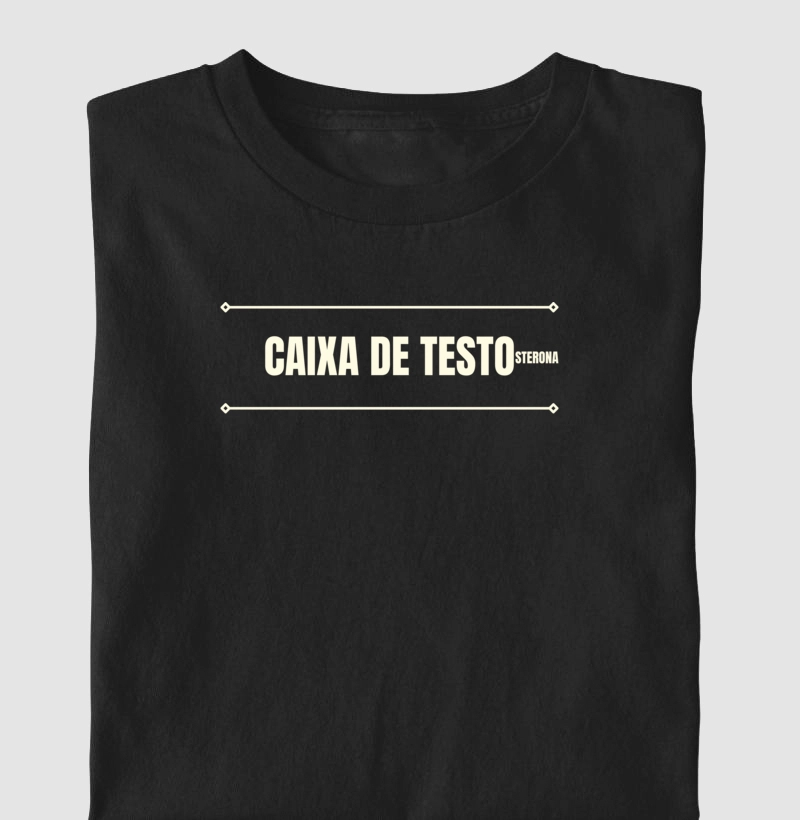 Caixa de Testo - Camiseta Preta