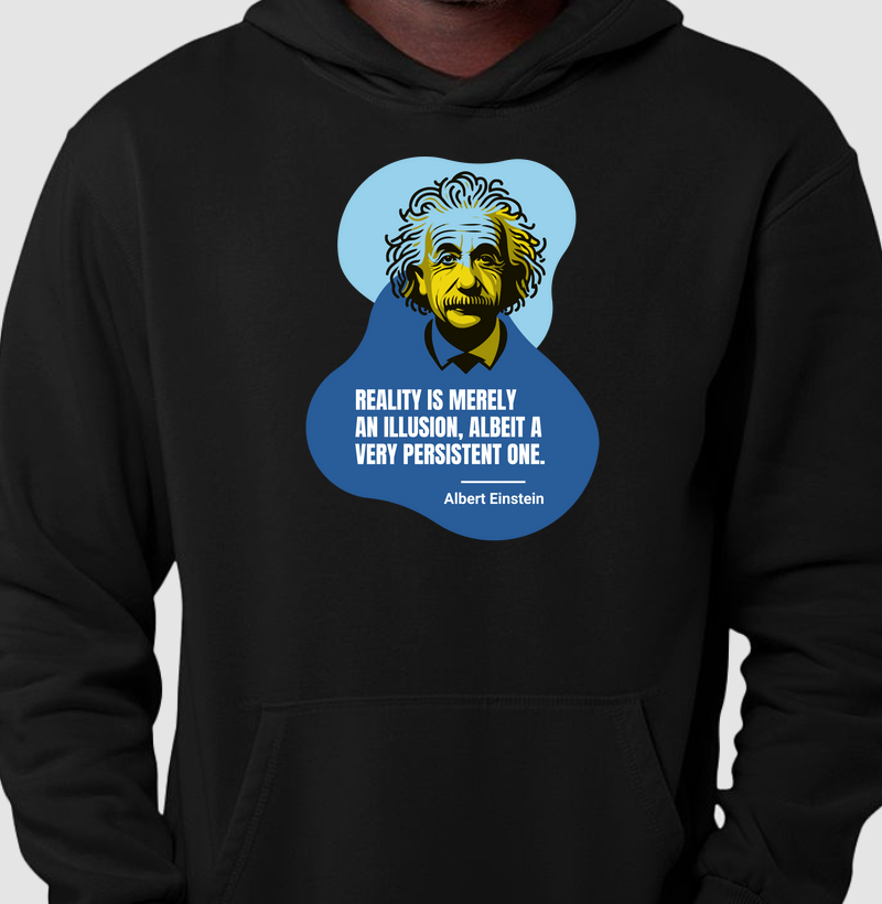 Hoodie Moletom Física Quântica - Reality is Merely an Illusion