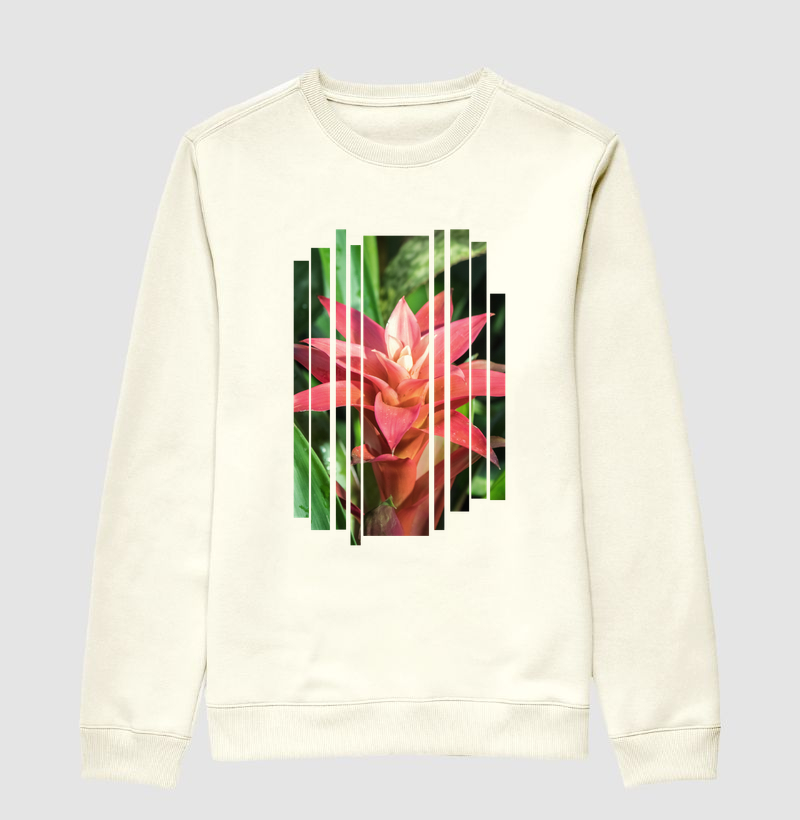 Suéter Moletom Bromélia Guzmania | Coleção Bio-Ritmo