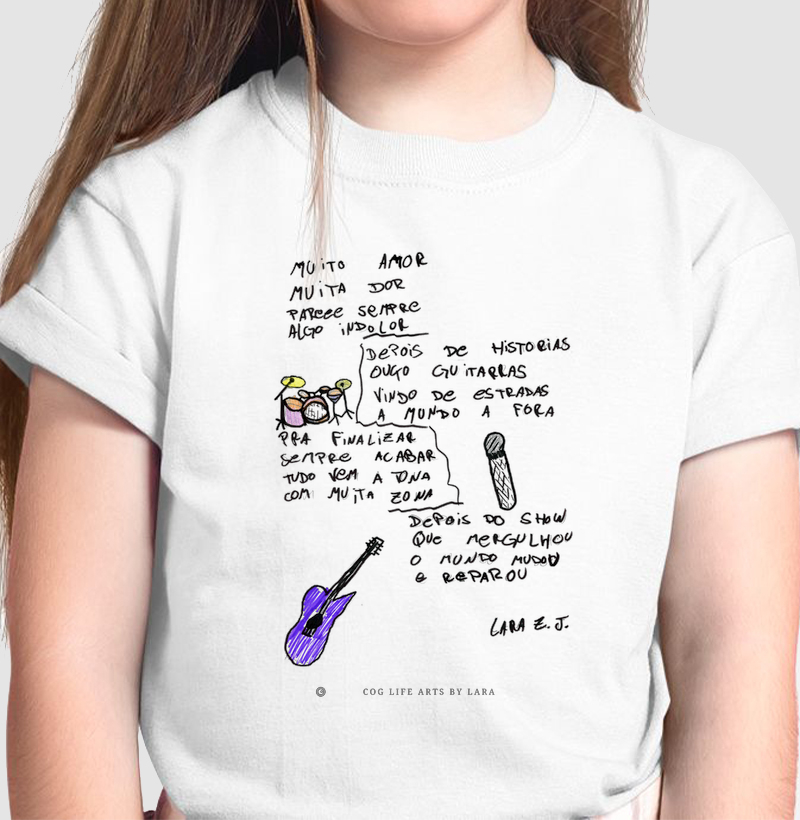 Camiseta Infantil Depois do Show by Lara Jaques