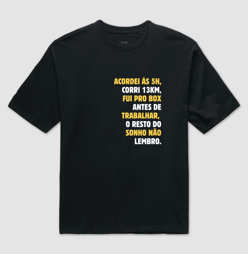 Acordei às 5h