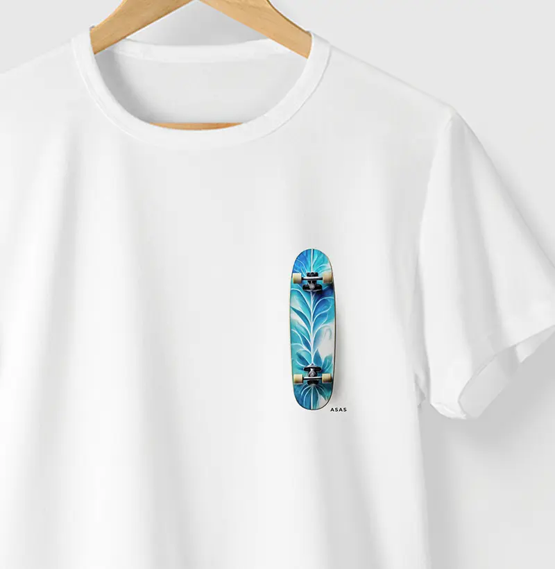 Camiseta SKATE STREET - BRANCA - (100% Algodão)
