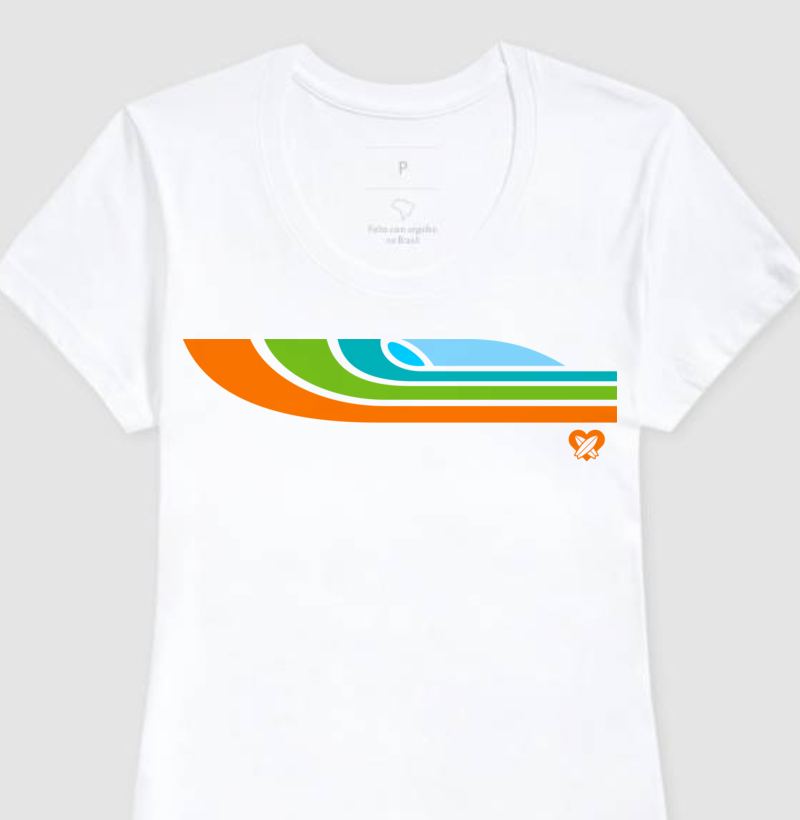 CAMISETA SURF ONDA FEMININA