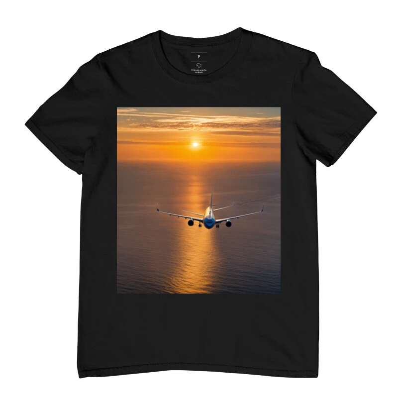 Camiseta avião voando