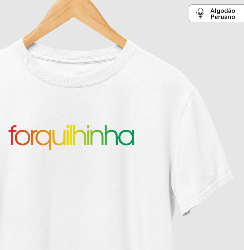 Camiseta Algodão Peruano Forquilhinha Cores da Bandeira