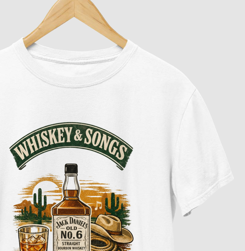 Camiseta Whiskey e Songs