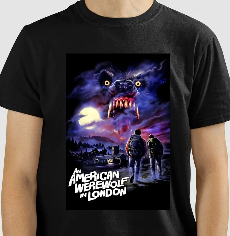 🌕 Camiseta Um Lobisomem Americano em Londres