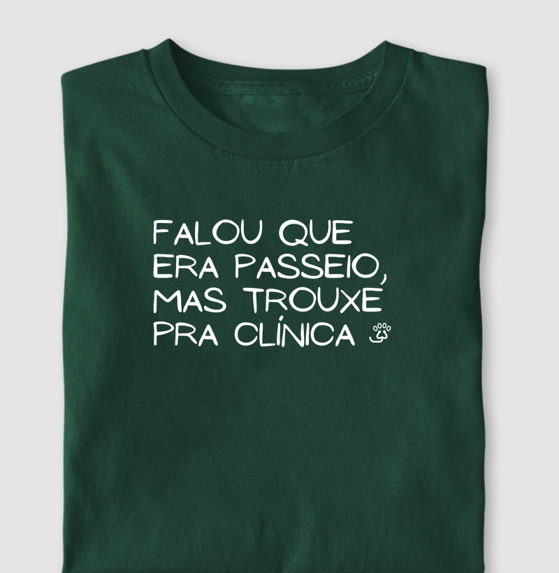 Falou que era passeio e trouxe pra clinica