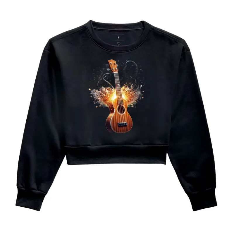 Moletom Cropped - Instrumentos Violão 01