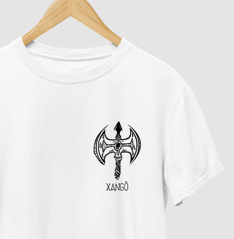 Camiseta discreta Machado de Xangô 100% Algodão