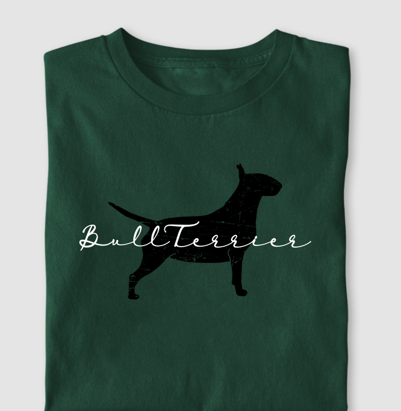 Bull Terrier Silhueta Craquelada