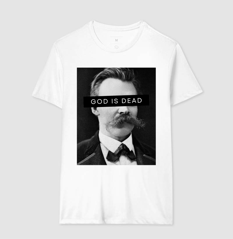 Camiseta Nietzsche - Branca