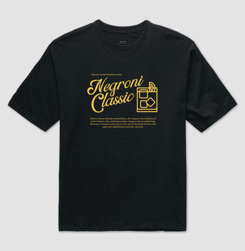 Camiseta Negroni Classic Flavor