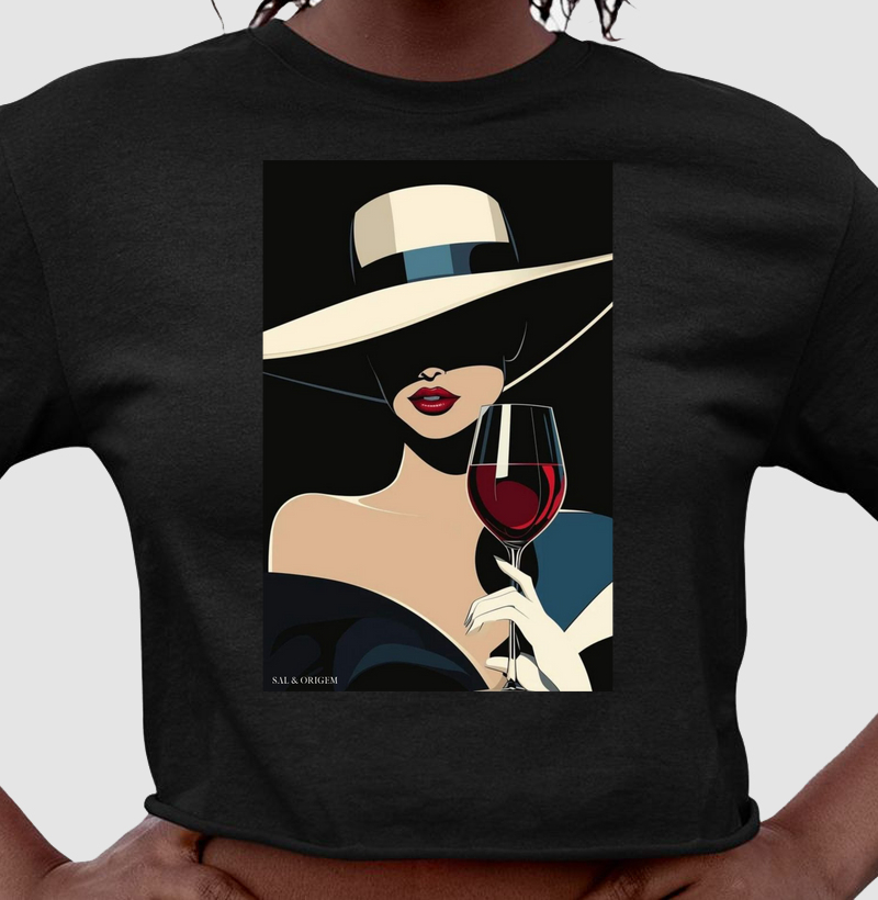 Elegant wine drinker