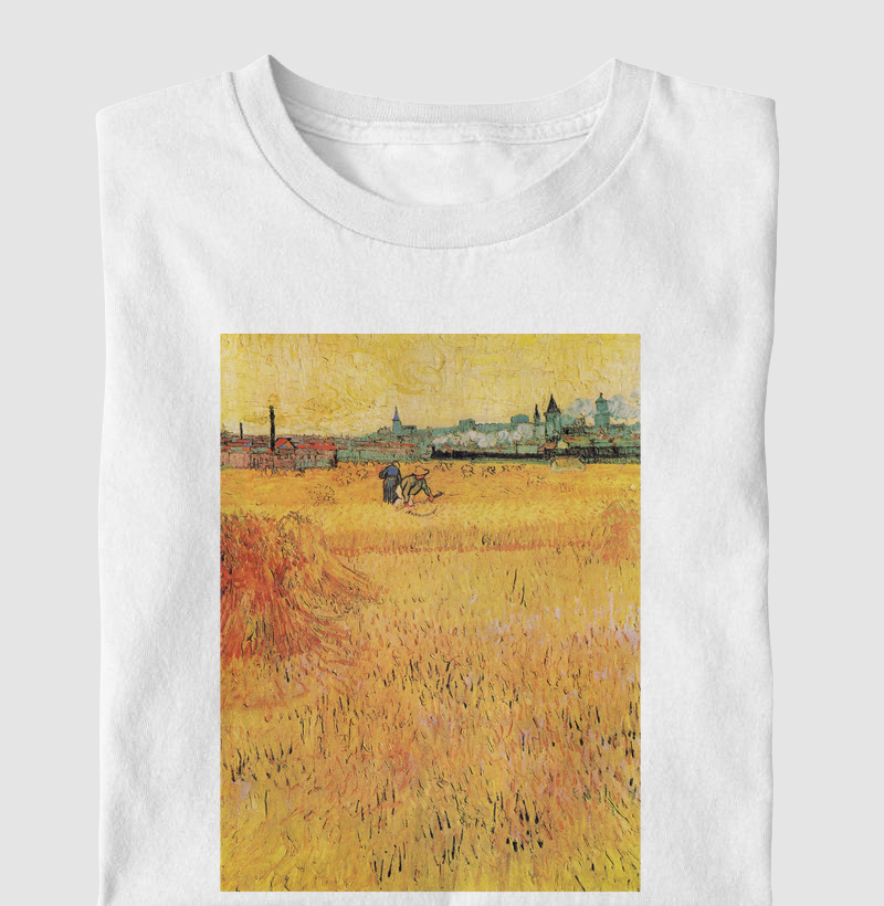 Wheat field with View of Arles