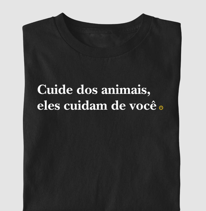 Camiseta Kids Eles cuidam de você.