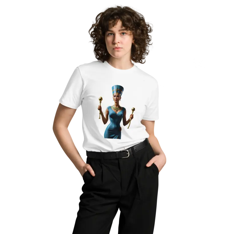 Canalize a Realeza: Camiseta Arquétipo de Rainha Nefertiti