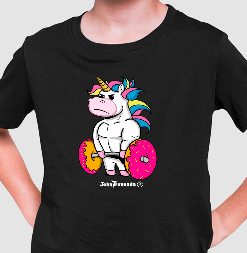Camiseta Infantil Unicórnio Deadlift