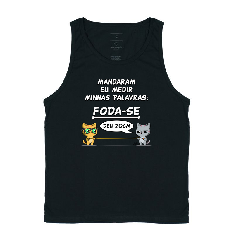 Camiseta Gato Sincero Medir Palavras
