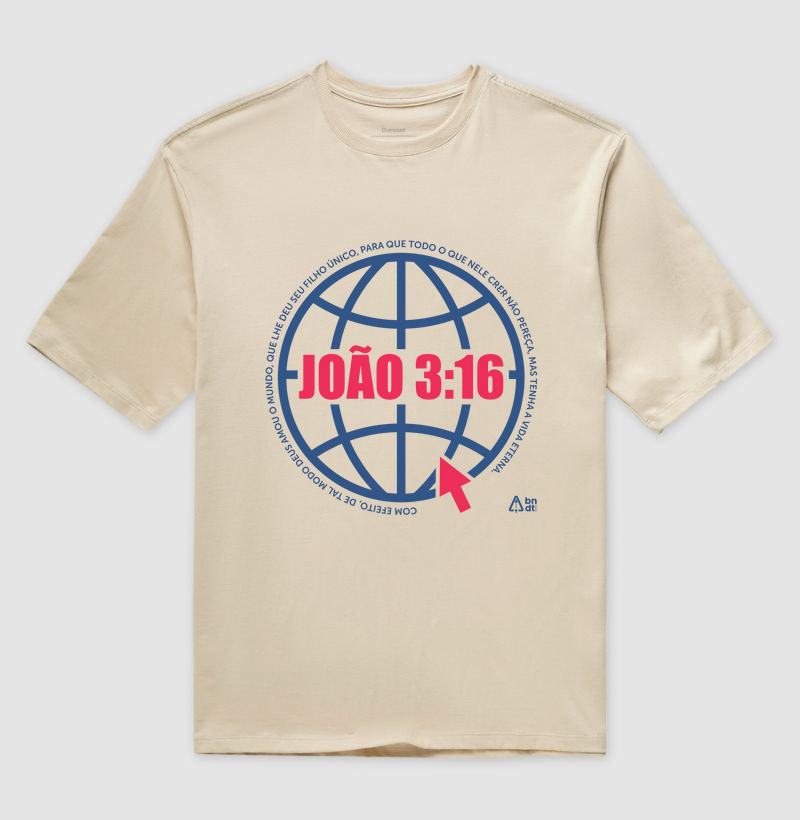 Camiseta Oversized João 3:16