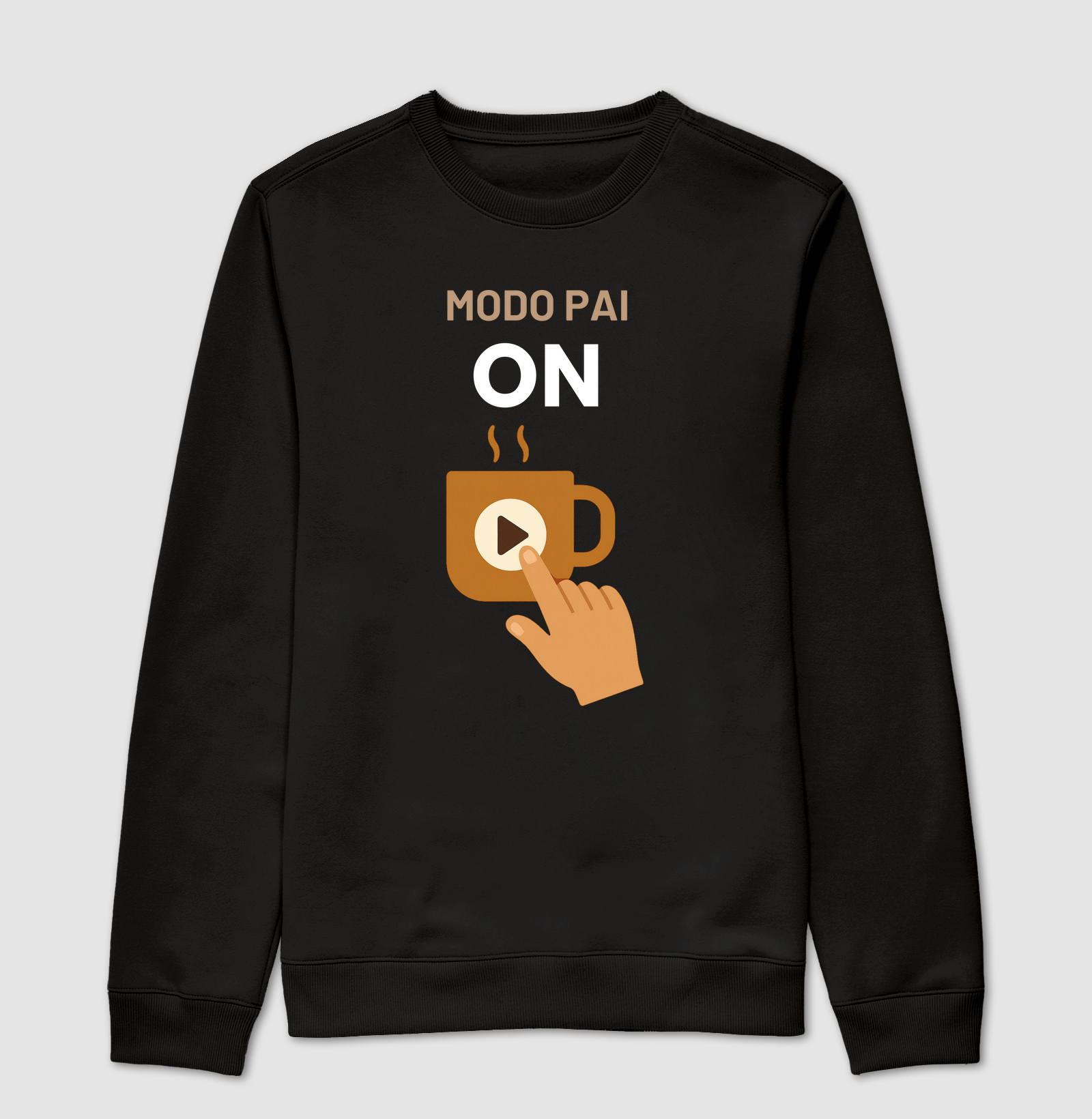 Camiseta Café MODO PAI ON Camiseta Presente Dia dos Pais