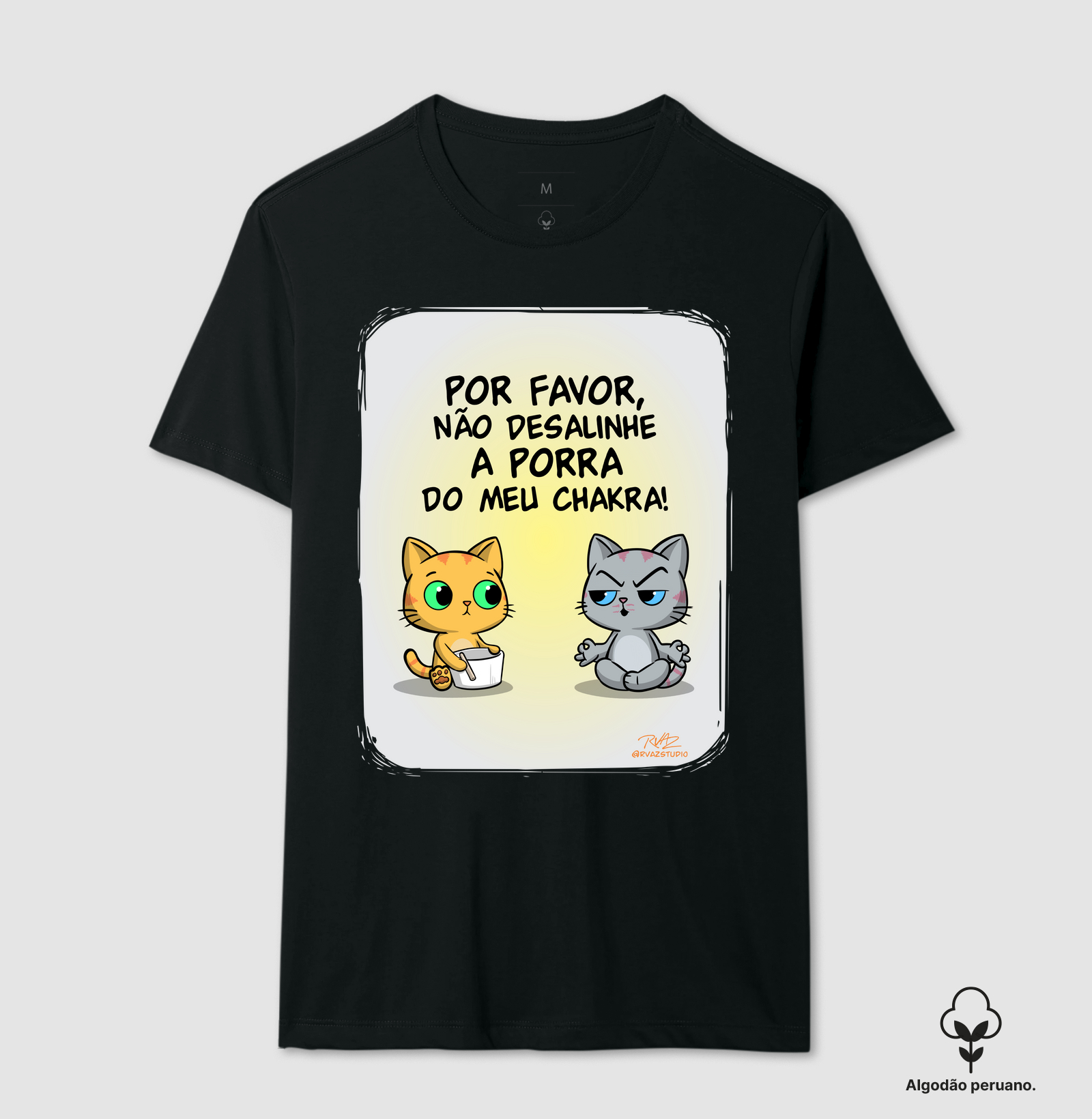 Camiseta Gato Sincero Chakra