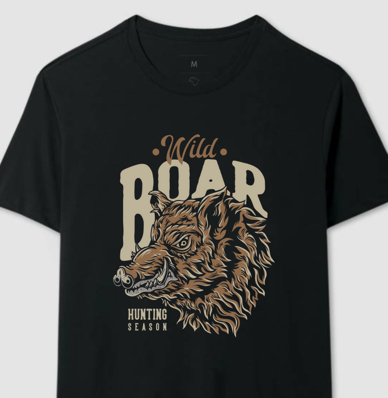 Camiseta “Hunt Season” – Espírito Selvagem em Cada Detalhe