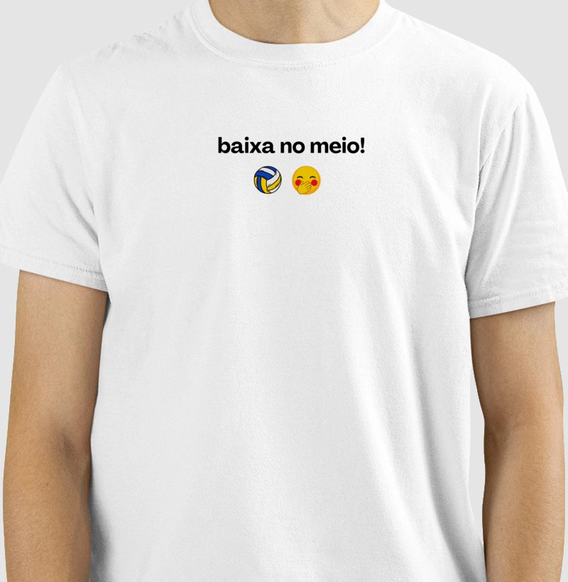 Camiseta Exclusiva Vôlei Vibe - Baixa no Meio