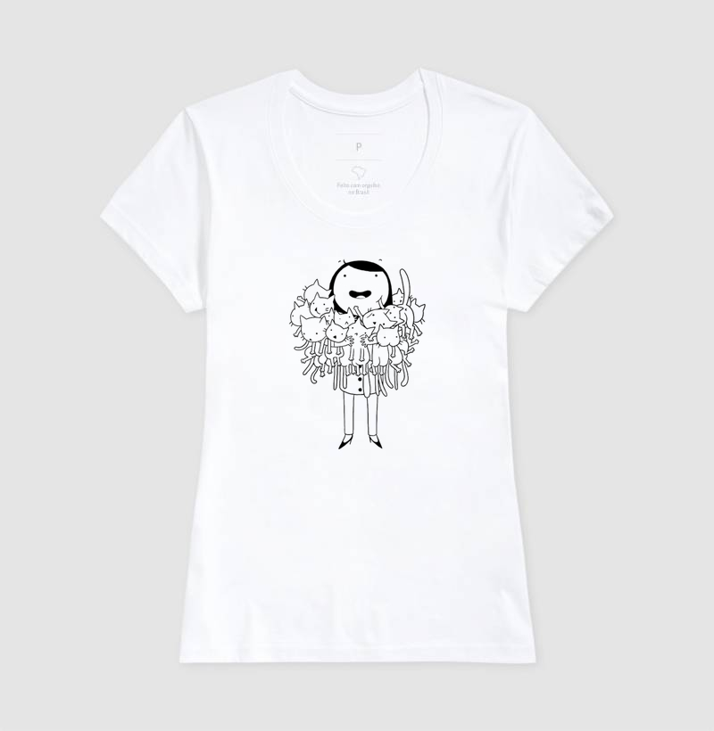 Camiseta gatos