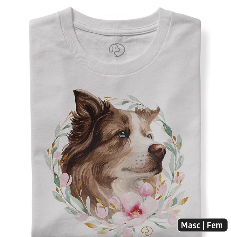 Border Colie Aquarela