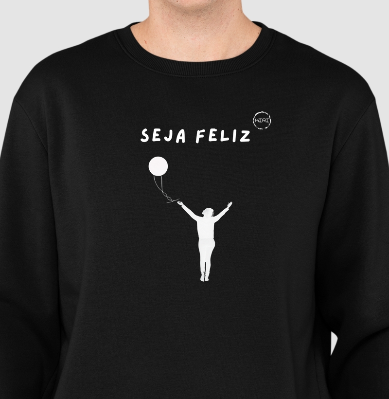 Moletom KIRI - Seja Feliz - Min