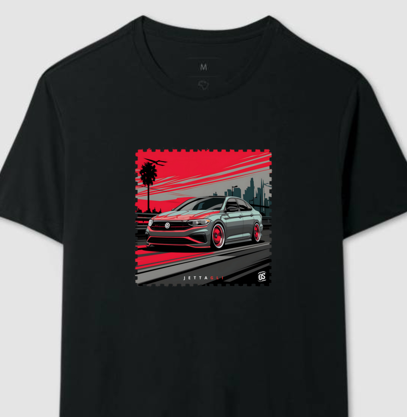 Camiseta Manga Curta Jetta GLI Red Dawn