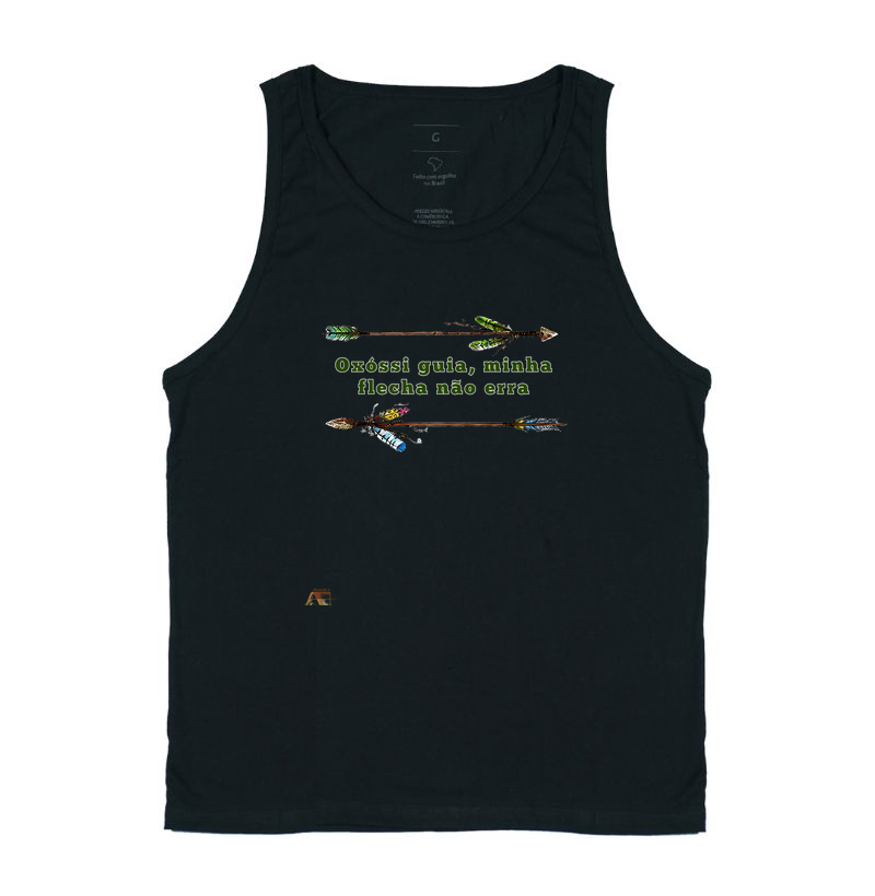 Camiseta Flecha de Fartura Oxóssi em Movimento 100% Algodão
