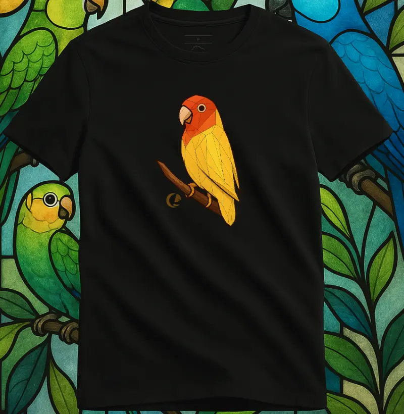 Camiseta Agapornis Roseicollis Vitral