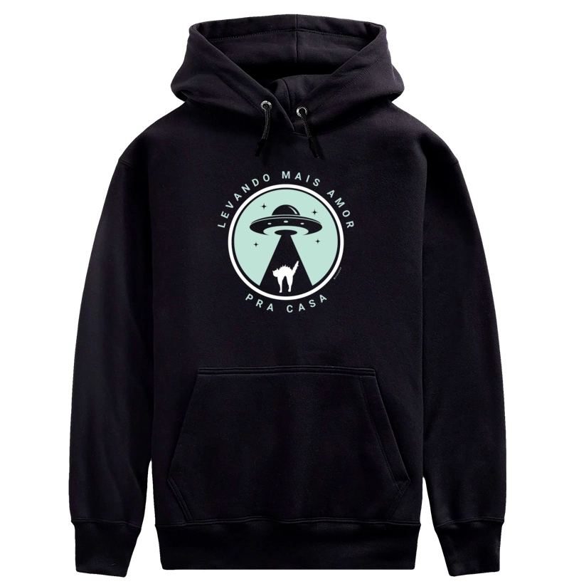 #020 - Levando mais amor pra casa - gato - Moletom