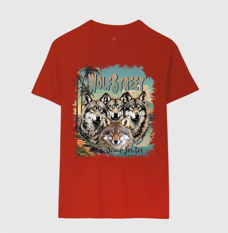 Camiseta Wolf Bootleg 100%Algodão 07