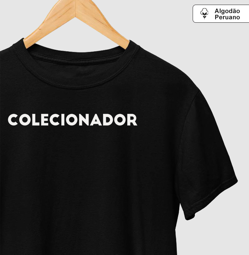 Camiseta algodão peruano colecionador miniaturas C O L E C I O N A D O R