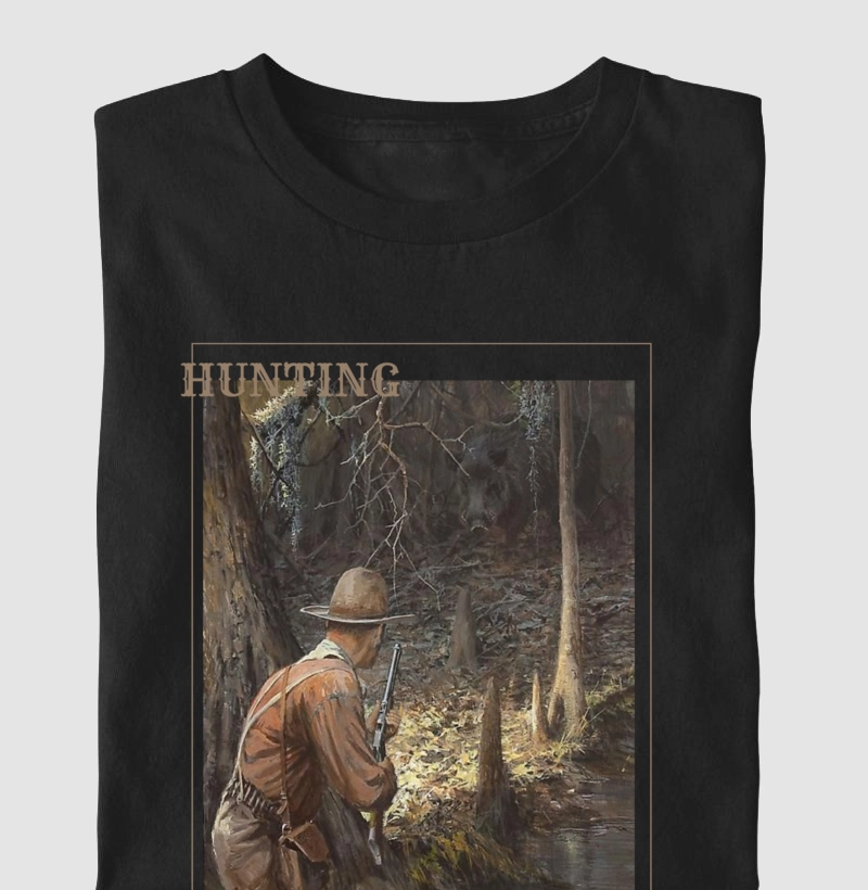 camiseta masculina hunting 