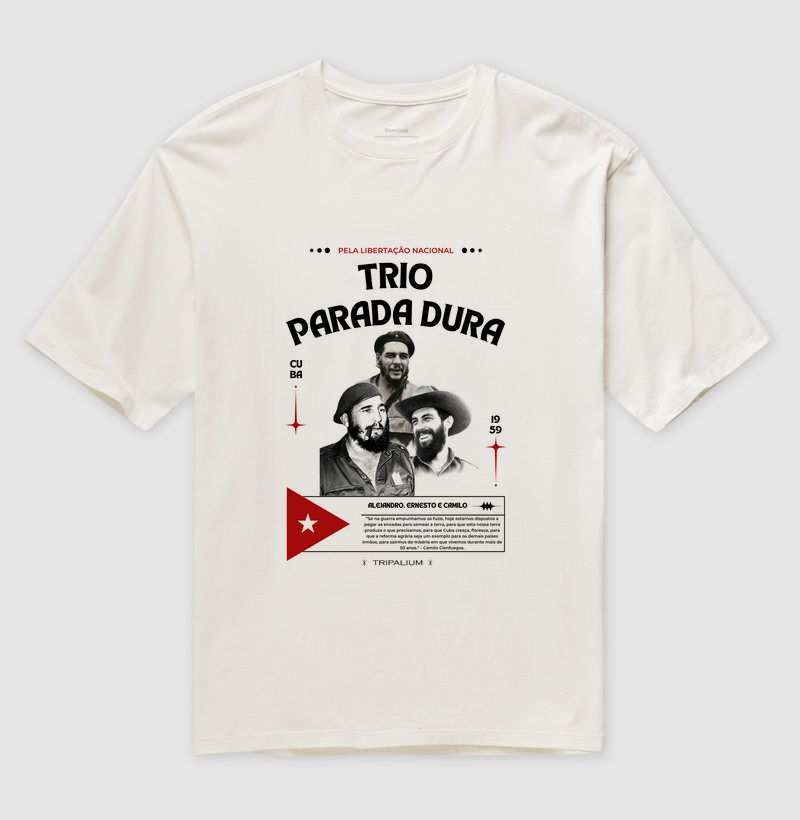 Camiseta Oversized Trio Cubano