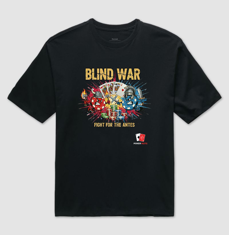 Camiseta Oversized Blind War Fight For The Antes