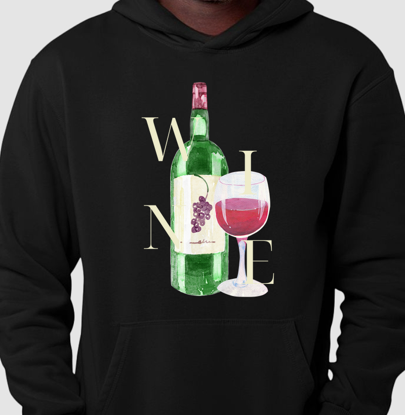 Moletom Wine Aquarela