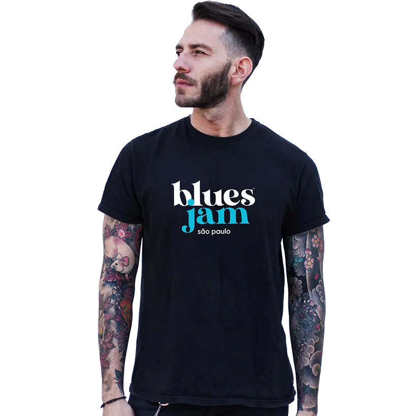 Blues Jam SP Logo Clássico Masculina