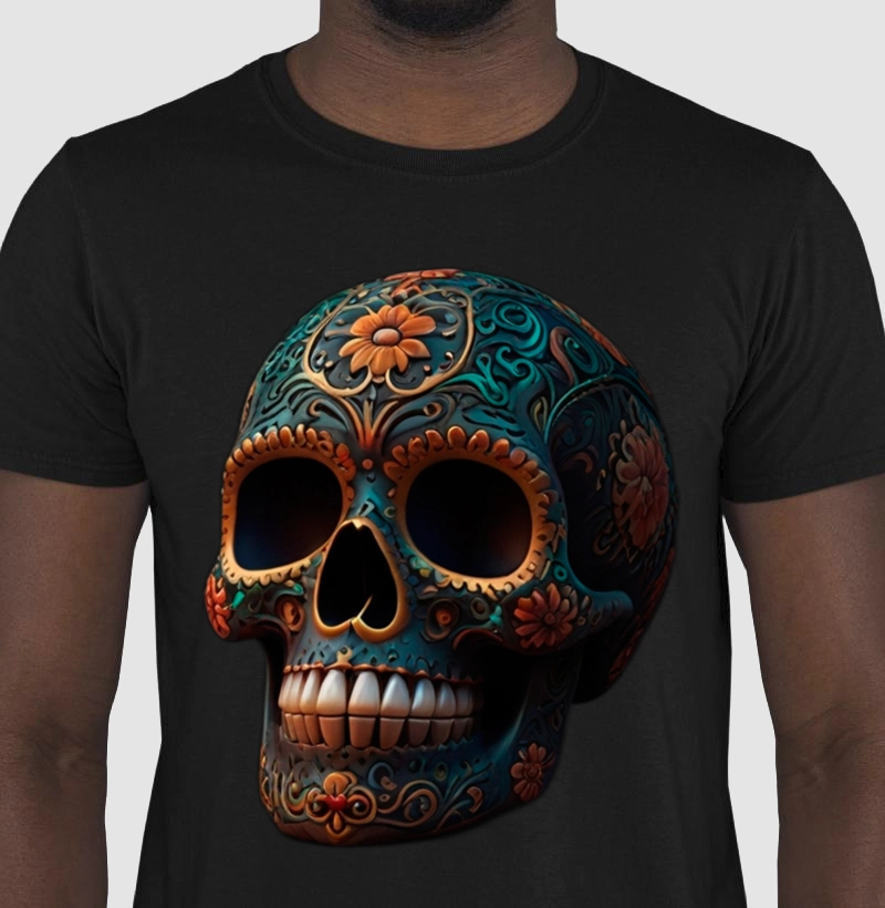 Camiseta Caveira Mexicana