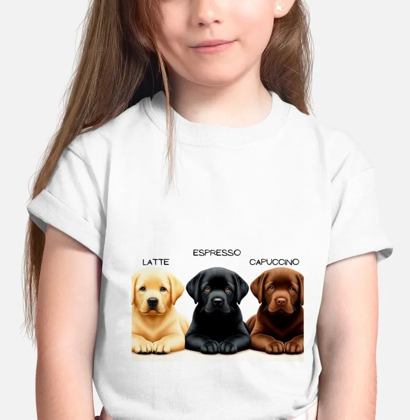 Camiseta infantil/ latte
